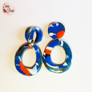 Minđuše Abstract free circle