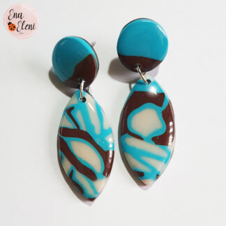 Minđuše Landscape oval